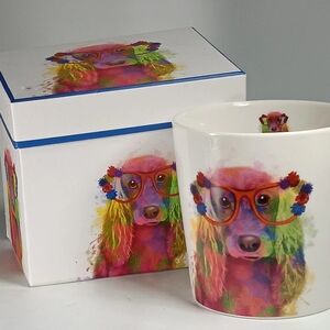 PPD Whimsical Dog Mug NEW in Box